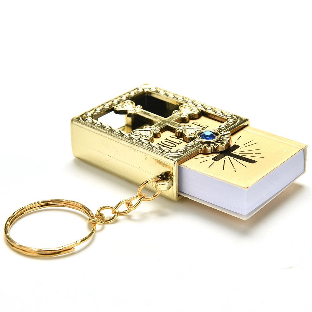 Gold Mini Bible Keychain - Image 5