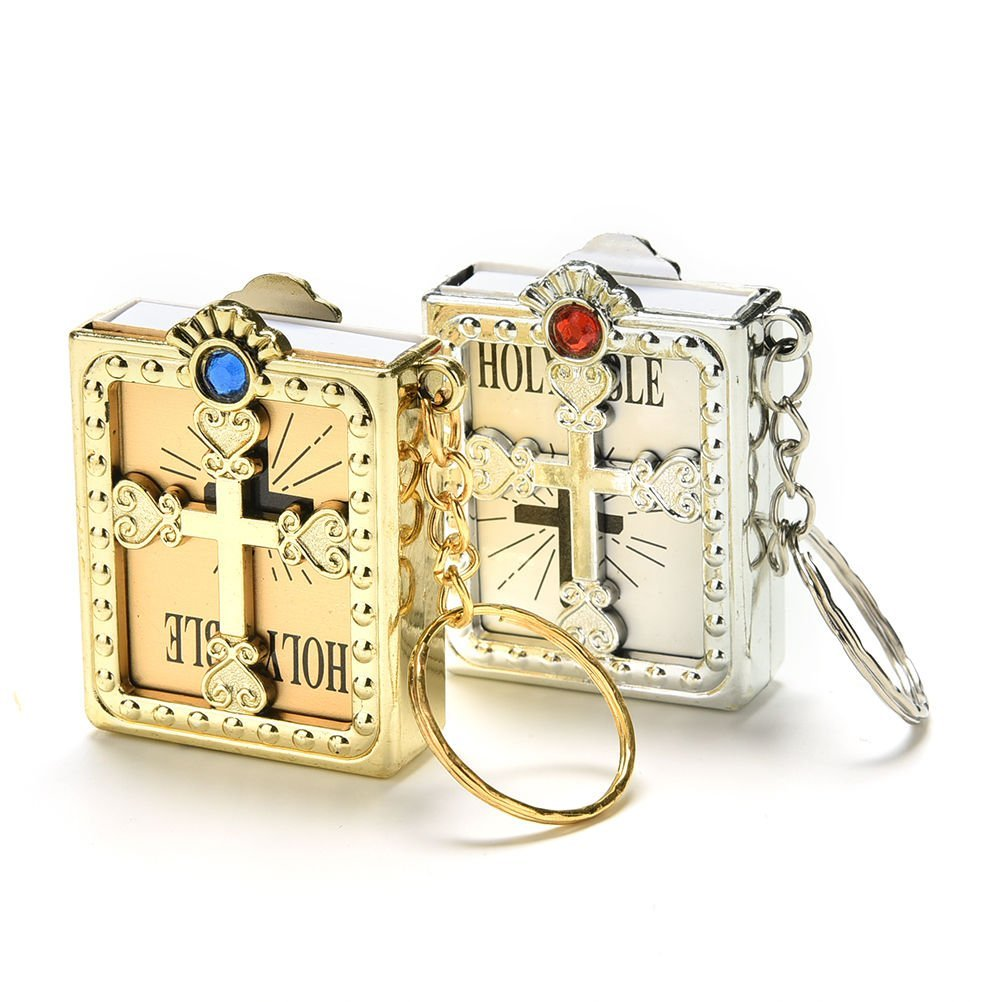 Gold Mini Bible Keychain - Image 6