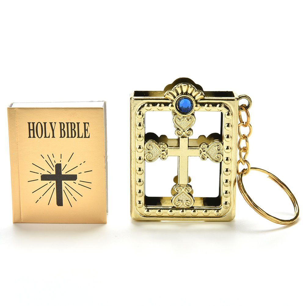 Gold Mini Bible Keychain - Image 2